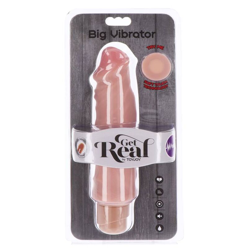 Vibromasseur Big Vibrator double densité 20,5 cm – Get Real — autre vue