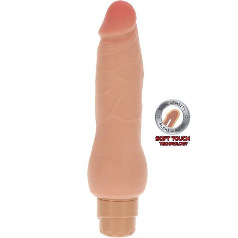 Vibromasseur Smooth Vibrator double densité – Get Real — produit seul sur fond blanc