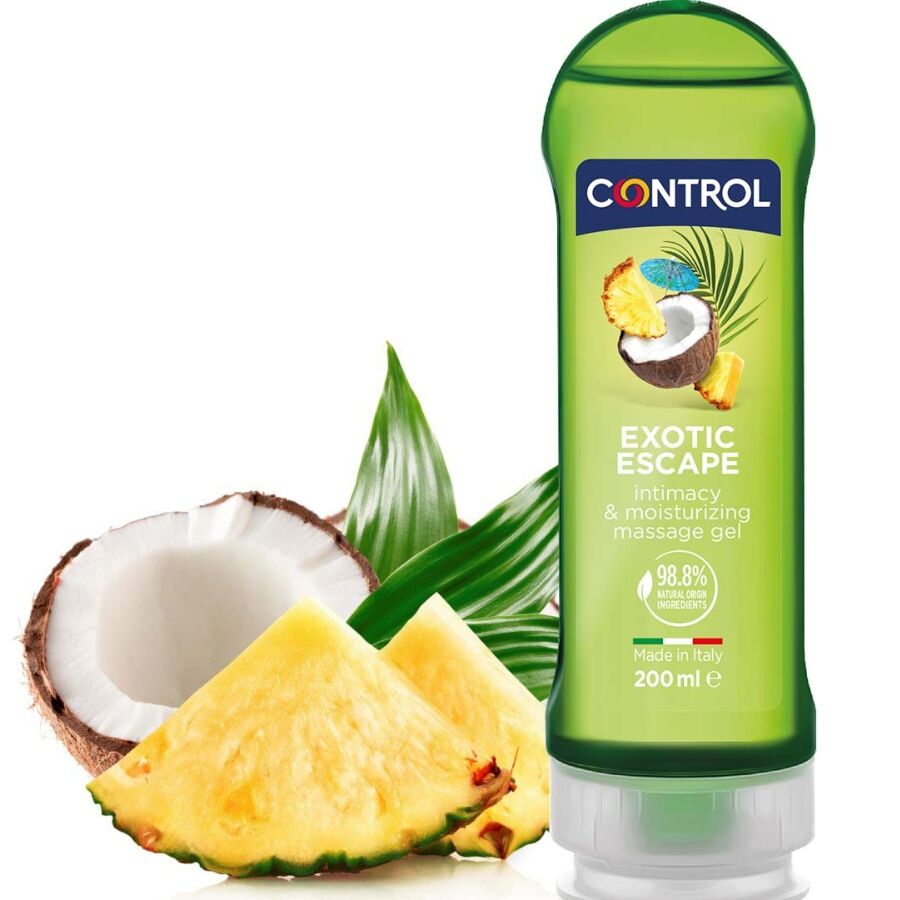 Gel 2-en-1 Massage & Plaisir Exotique 200 ml – Control