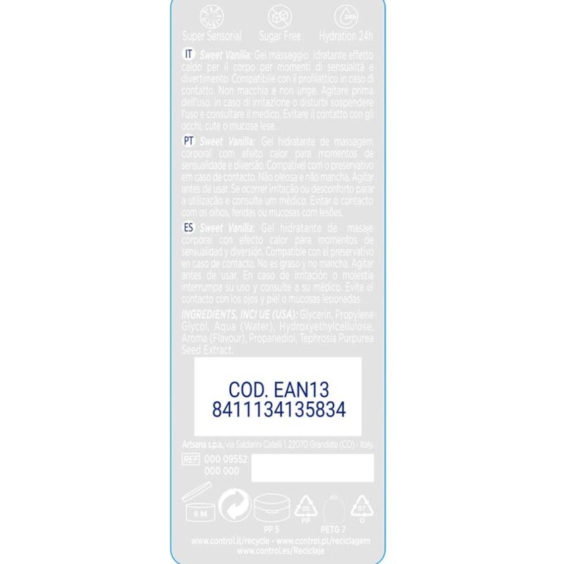 Gel 2-en-1 Massage & Plaisir Douceur de Madagascar 200 ml – Control