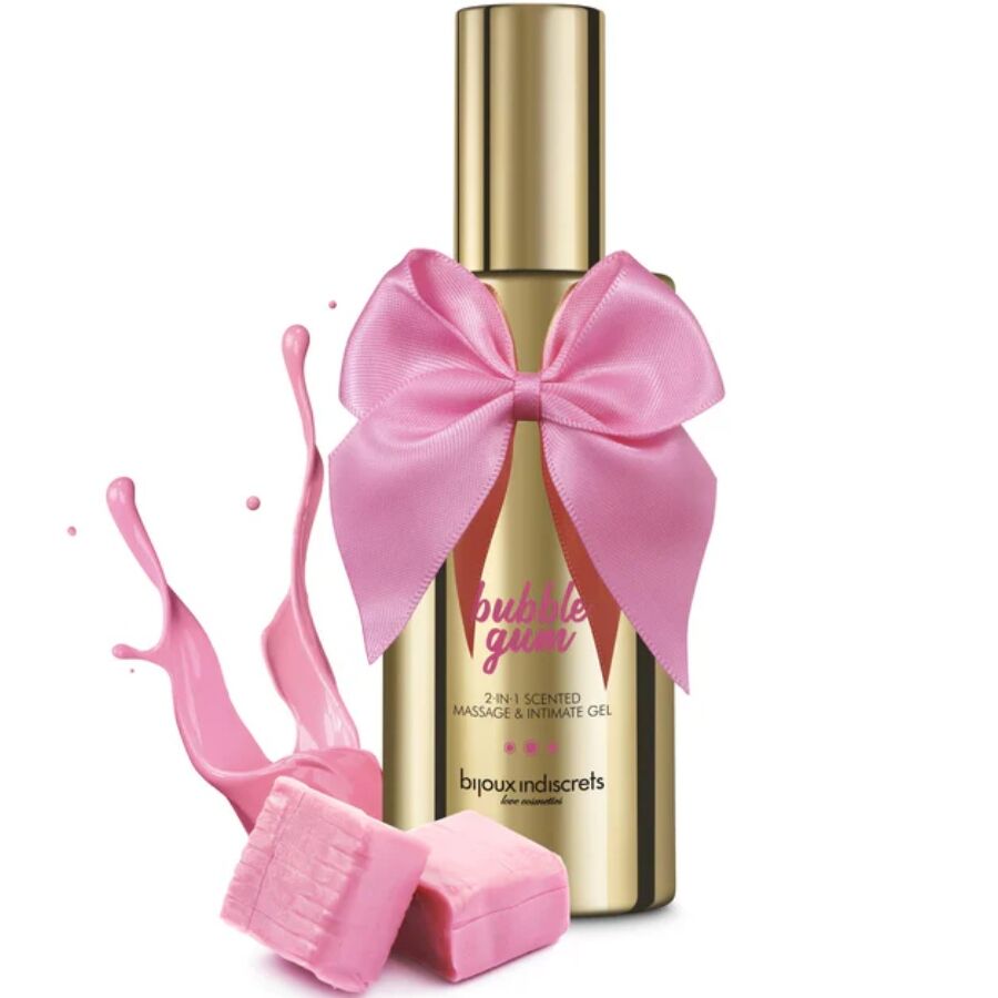 Gel de massage intime 2-en-1 Bubble Gum 100 ml – Bijoux Indiscrets
