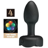 Plug anal Plug anal olman avec lumière led noir 8,8 cm – Anal toys