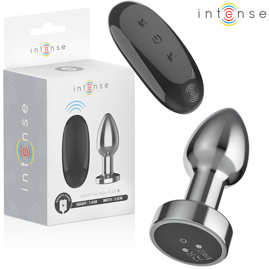 Plug anal Plug anal 10 vibrations métal avec télécommande s – Intense anal toys