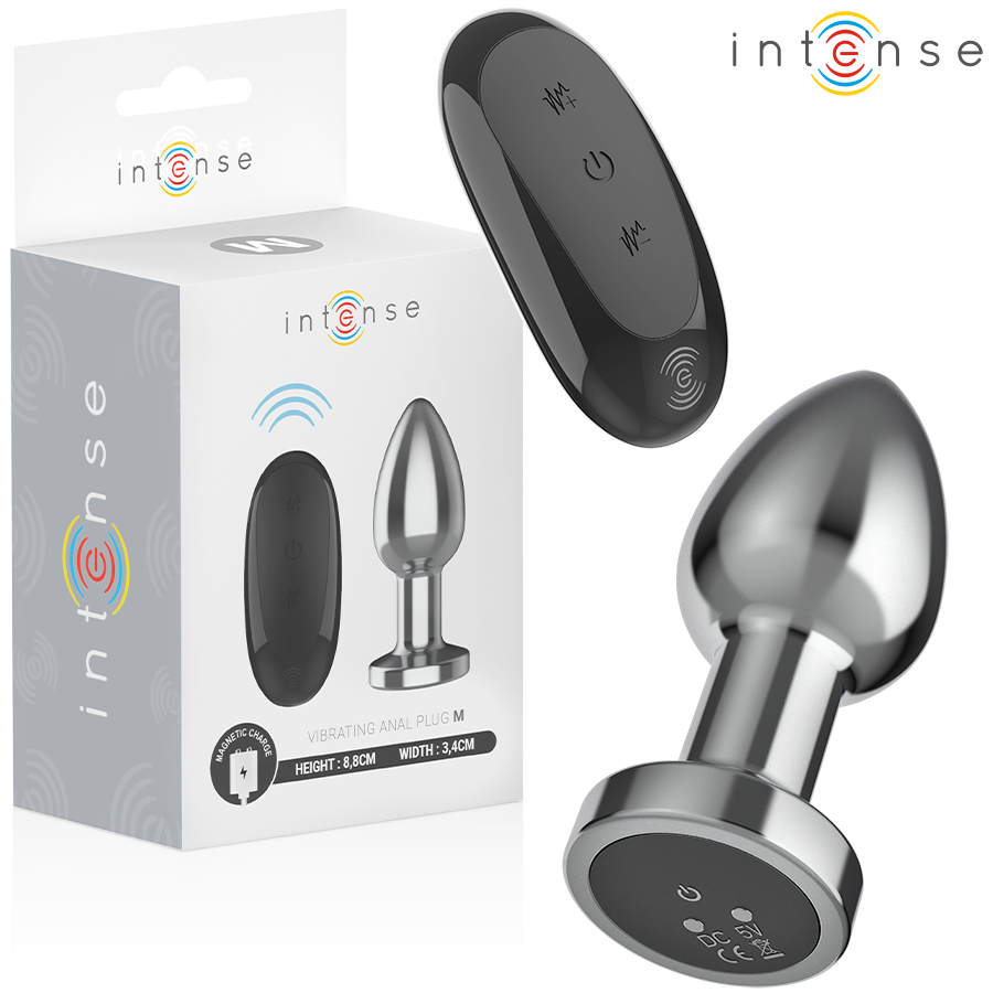 Plug anal Plug anal 10 vibrations métal avec télécommande m – Intense anal toys