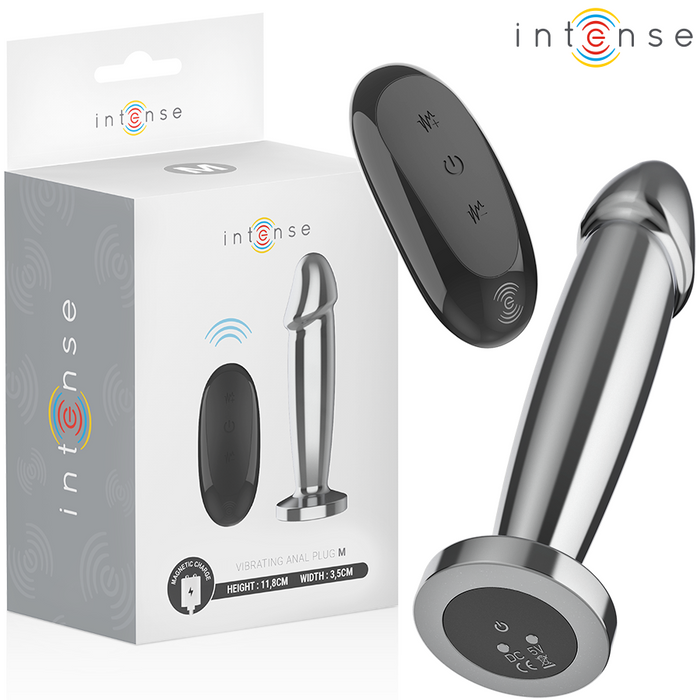Plug anal Plug anal 10 vibrations gode métallique avec télécommande m – Intense anal toys