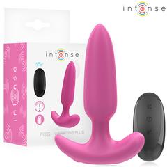 Plug anal Ross 10 Vibrations Rose Télécommande – Intense Anal Toys