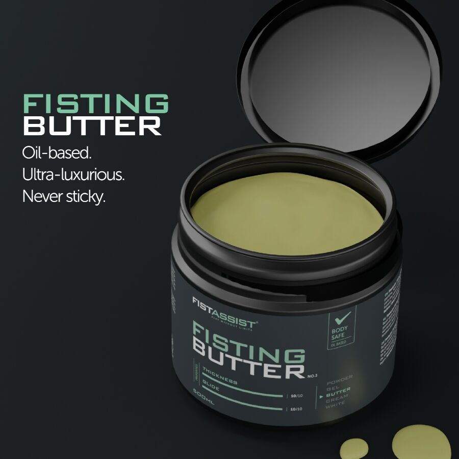 Lubrifiant à base d’huile Fist Assist Butter 500 ml – Cobeco