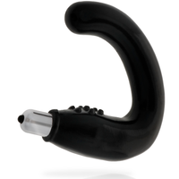 Addicted Toys Masseur Anal Noir seul sur fond blanc