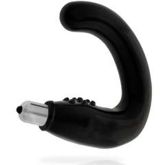 Addicted Toys Masseur Anal Noir seul sur fond blanc