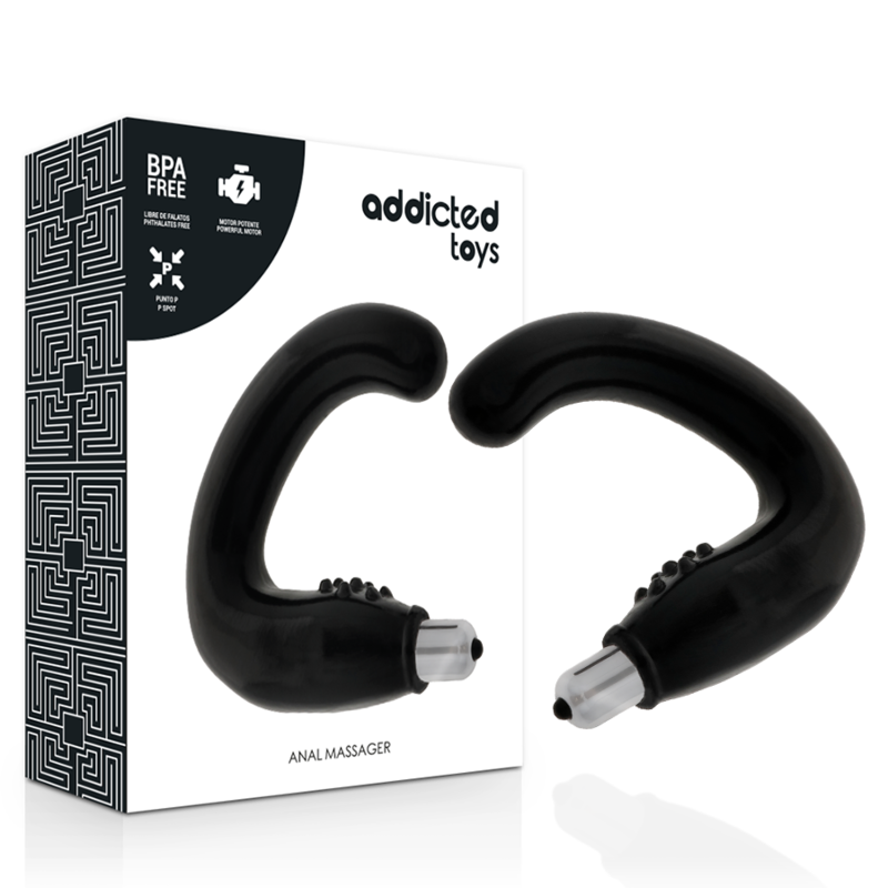 Addicted Toys Masseur Anal Noir vue fournisseur 2