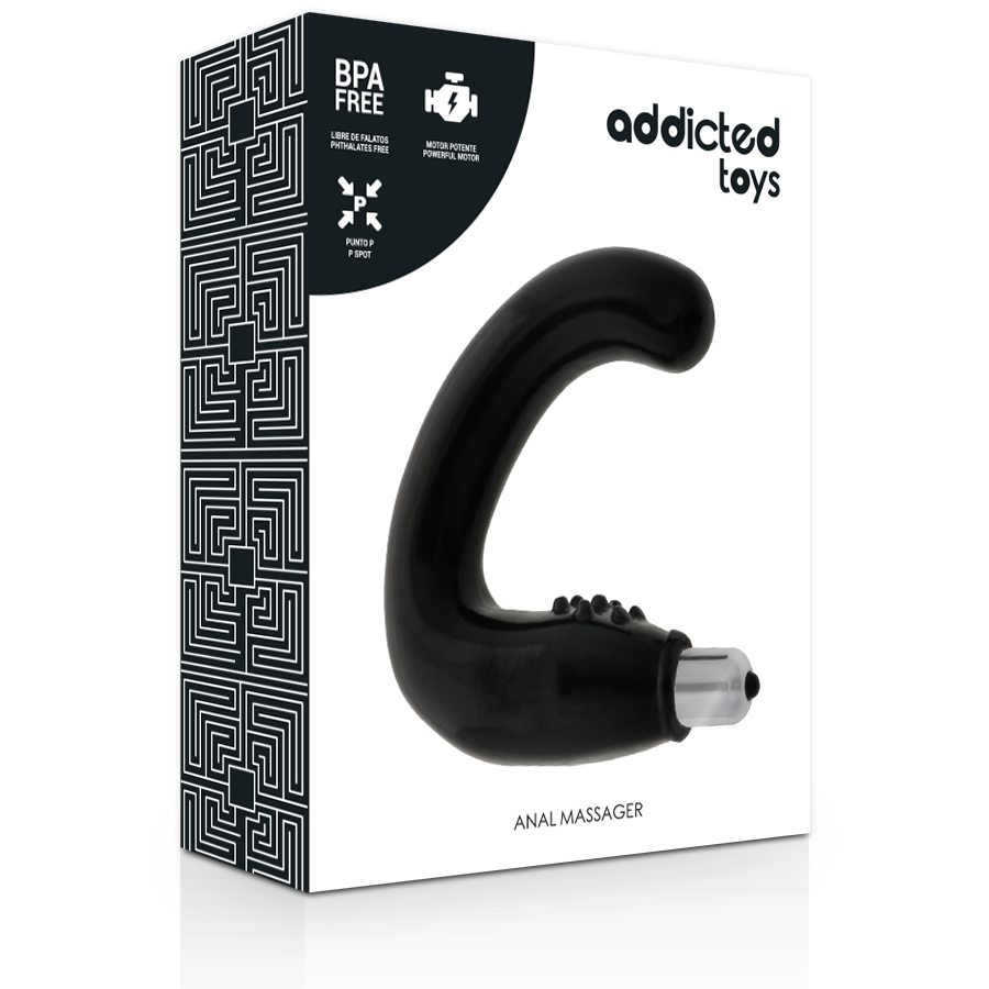 Addicted Toys Masseur Anal Noir vue fournisseur 3
