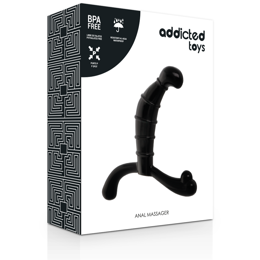 Addicted Toys Plaisir Anal Prostate Noir vue fournisseur 3