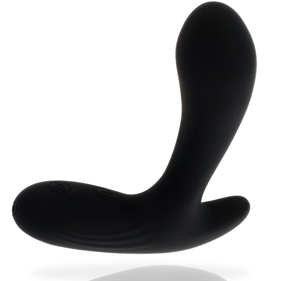 Addicted Toys Masseur Anal Vibrant Noir seul sur fond blanc