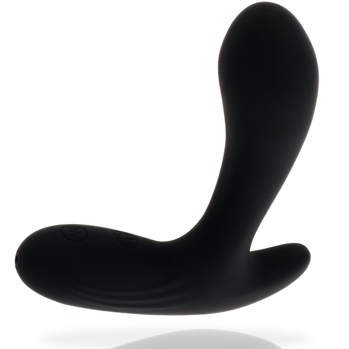 Addicted Toys Masseur Anal Vibrant Noir seul sur fond blanc