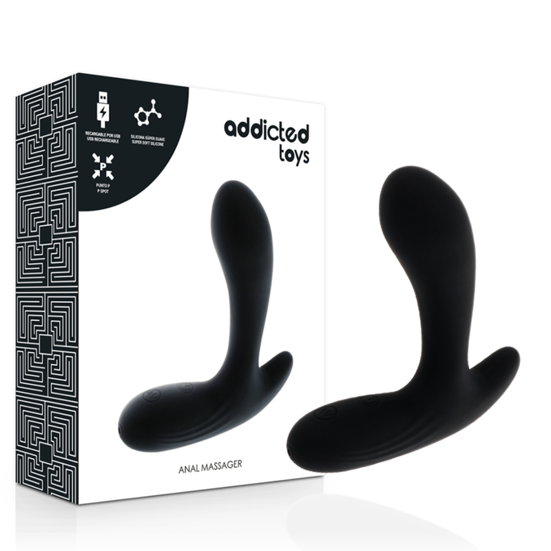 Addicted Toys Masseur Anal Vibrant Noir vue fournisseur 2