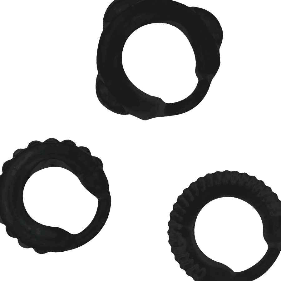 Addicted Toys Lot 3 C-Rings Noirs vue fournisseur 3