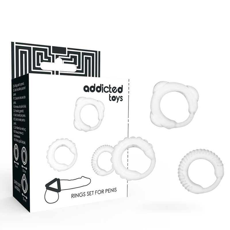 Addicted Toys Lot 3 C-Rings Transparents vue fournisseur 2