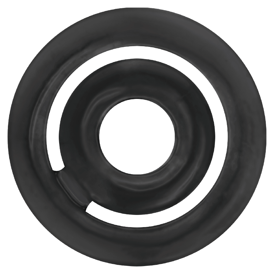 Addicted Toys Potenz C-Ring Noir seul sur fond blanc