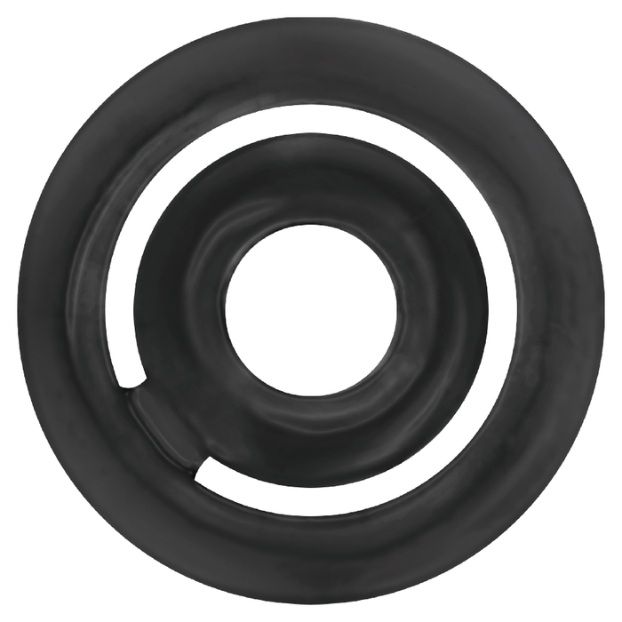 Addicted Toys Potenz C-Ring Noir seul sur fond blanc