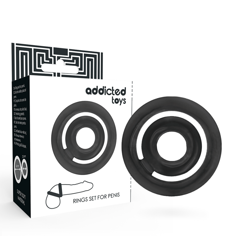 Addicted Toys Potenz C-Ring Noir vue fournisseur 2
