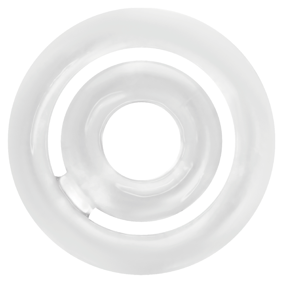 Addicted Toys Potenz C-Ring Transparent seul sur fond blanc