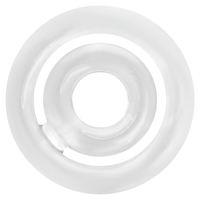 Addicted Toys Potenz C-Ring Transparent seul sur fond blanc