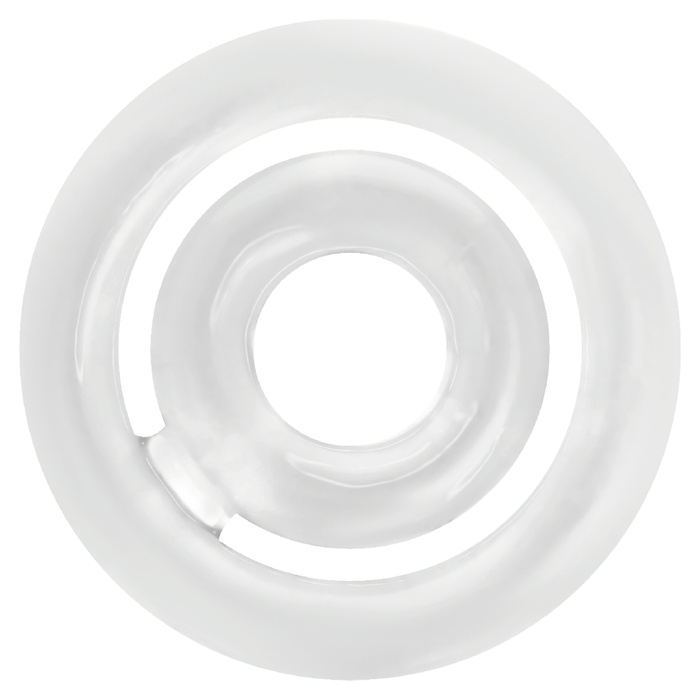 Addicted Toys Potenz C-Ring Transparent seul sur fond blanc
