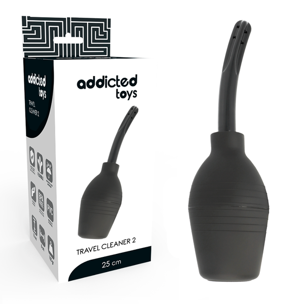 Addicted Toys Squeeze Clean Noir seul sur fond blanc