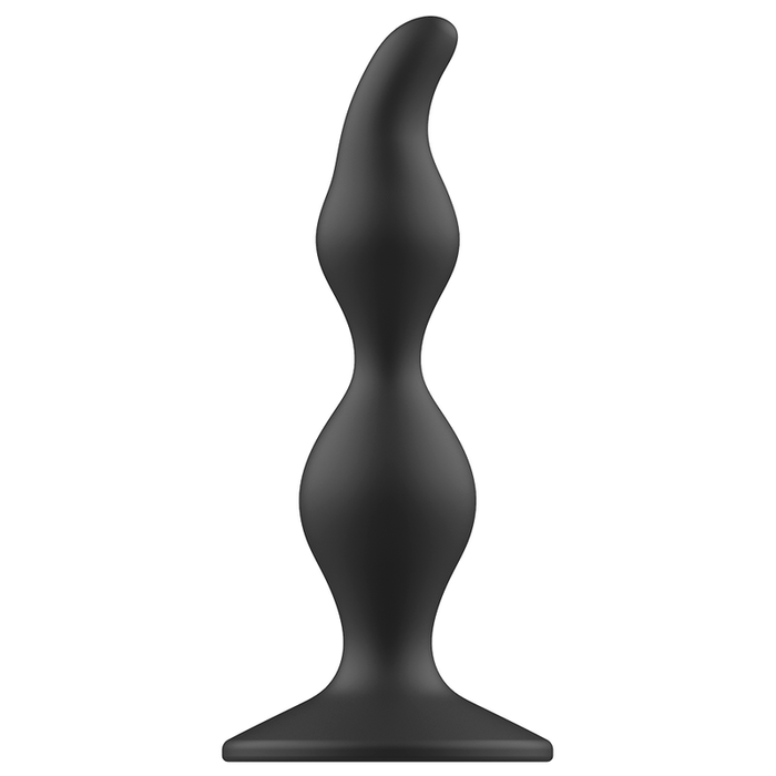 Addicted Toys Plug Anal 12 cm Noir seul sur fond blanc