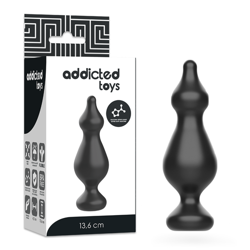 Addicted Toys Plug Anal 13,6 cm Noir vue fournisseur 2
