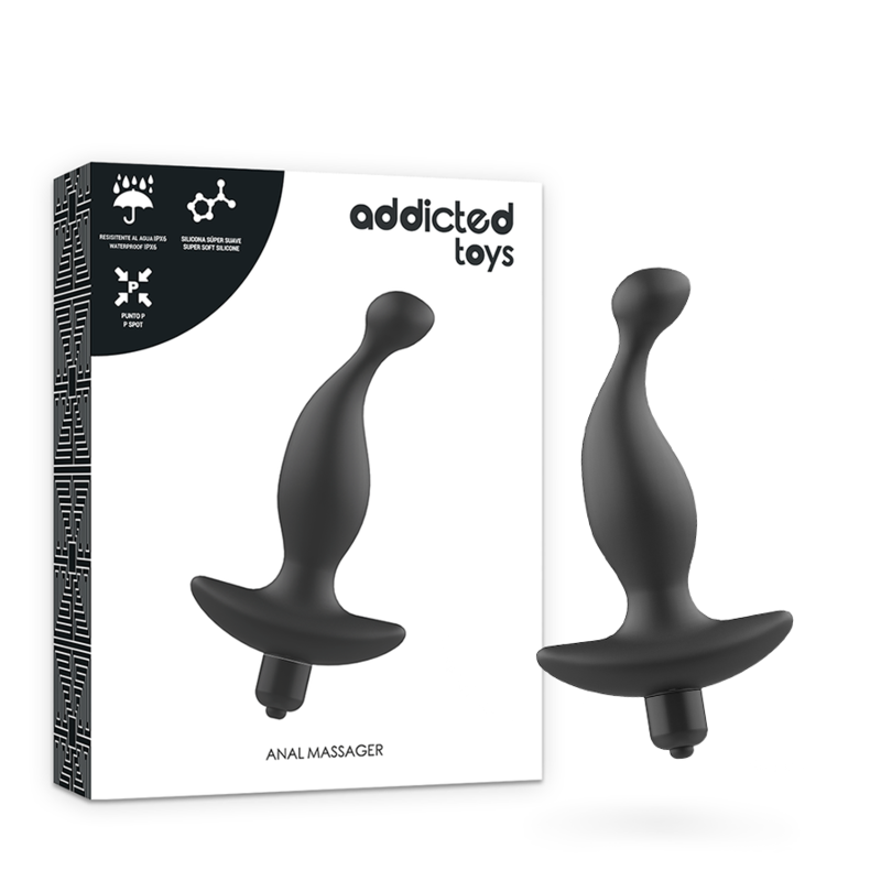 Addicted Toys Masseur Anal Vibrant Noir 1 vue fournisseur 2