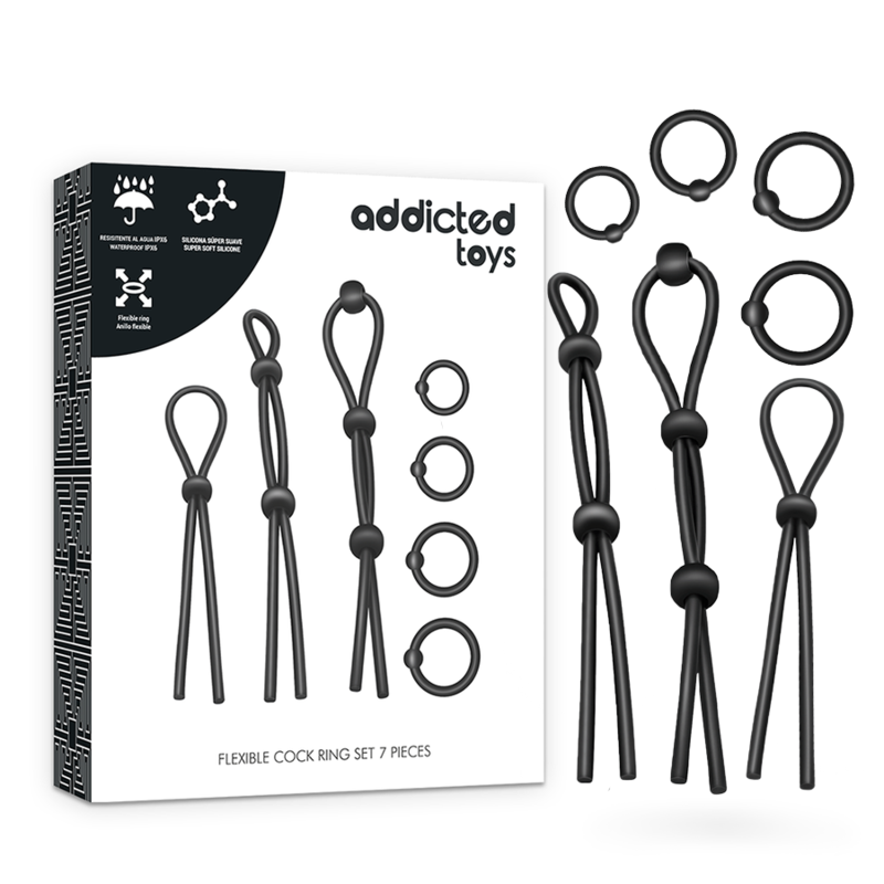 Addicted Toys Lot 7 Anneaux Silicone vue fournisseur 2