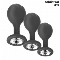 Addicted Toys Lot 3 Plugs Bijou seul sur fond blanc