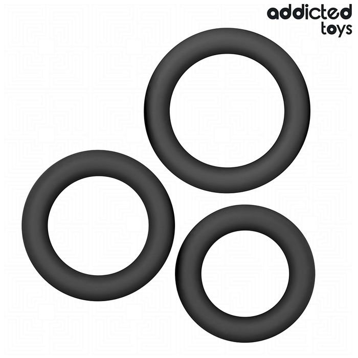Addicted Toys Lot 3 Anneaux Modèle 1 seul sur fond blanc