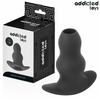 Addicted Toys Plug Creux L 11,1 cm seul sur fond blanc