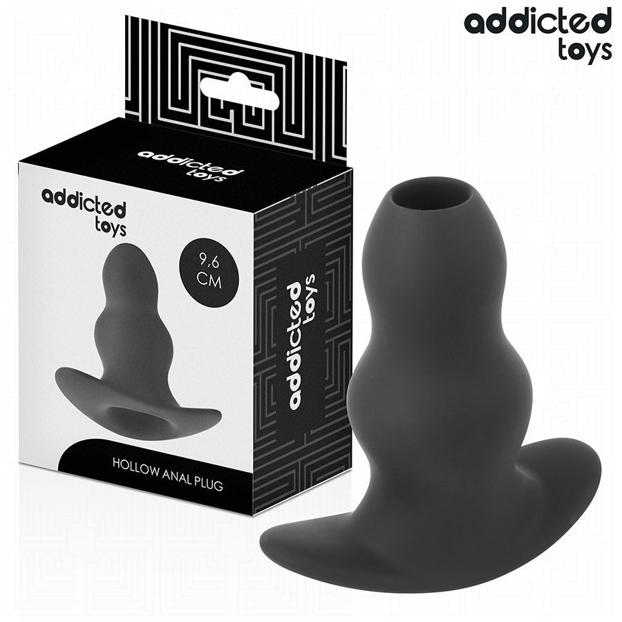 Addicted Toys Plug Creux M 9,6 cm seul sur fond blanc