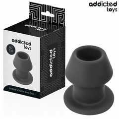 Addicted Toys Plug Creux Extrême M 8,7 cm seul sur fond blanc