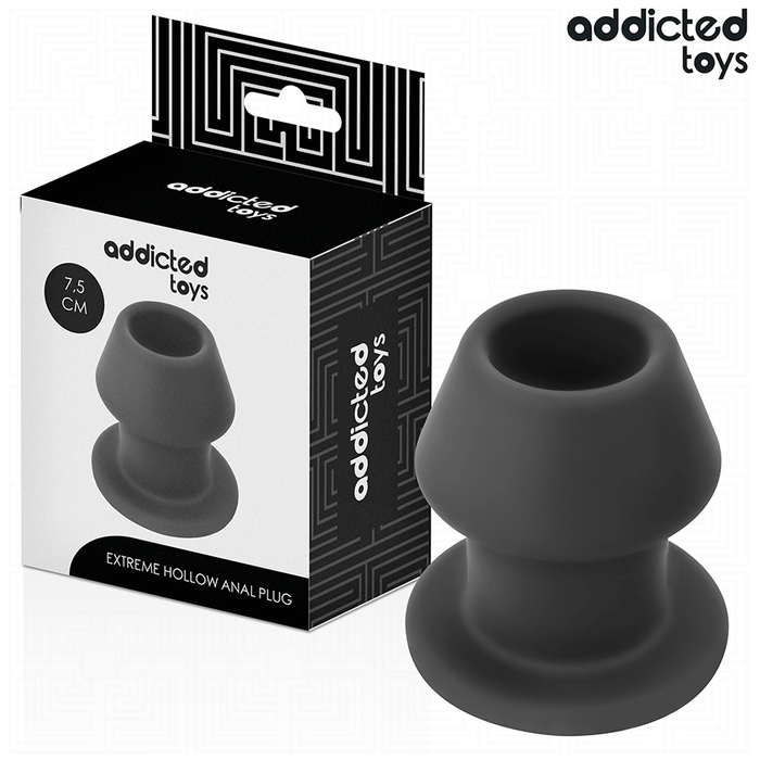 Addicted Toys Plug Creux Extrême S 7,5 cm seul sur fond blanc