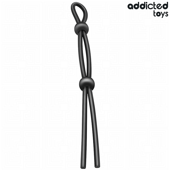 Addicted Toys Corde Silicone Double Boucle seul sur fond blanc