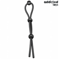 Addicted Toys Corde Silicone Triple Boucle seul sur fond blanc