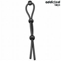 Addicted Toys Corde Silicone Triple Boucle seul sur fond blanc