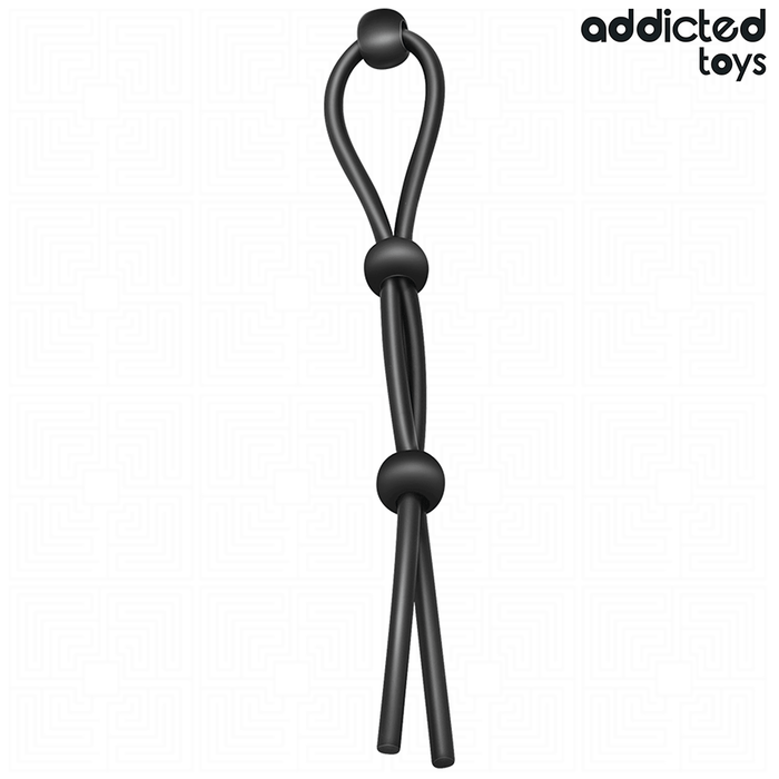 Addicted Toys Corde Silicone Triple Boucle seul sur fond blanc