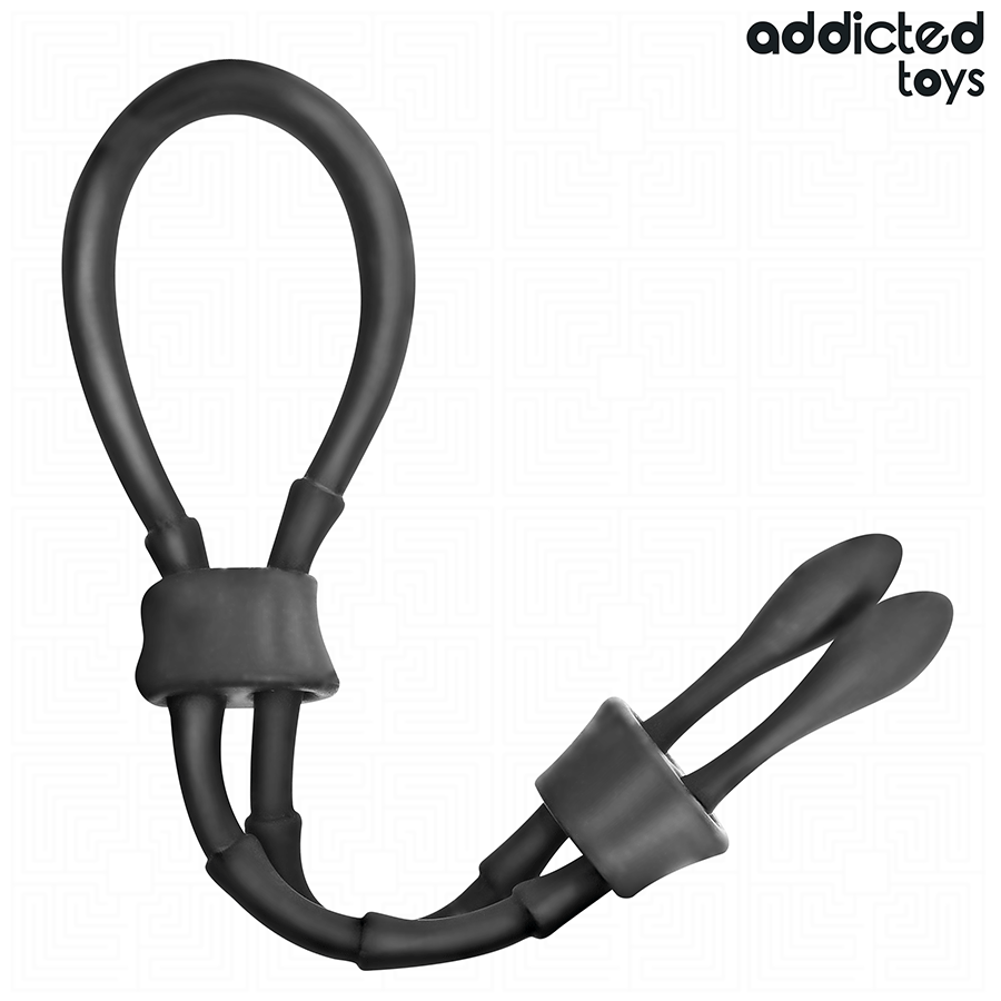 Addicted Toys Corde Silicone Réglable seul sur fond blanc