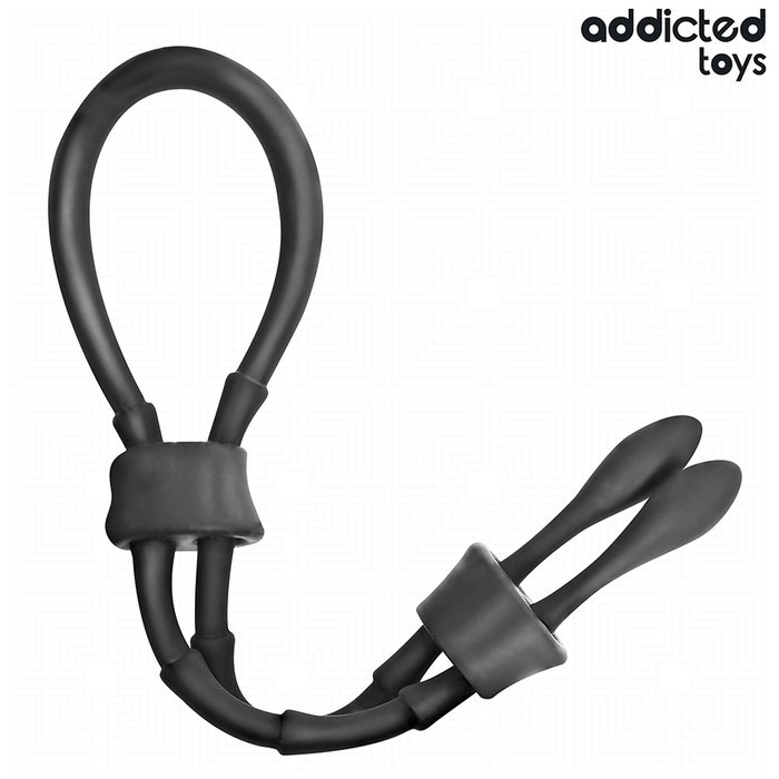Addicted Toys Corde Silicone Réglable seul sur fond blanc