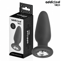 Addicted Toys Plug Bijou L 12,6 cm seul sur fond blanc