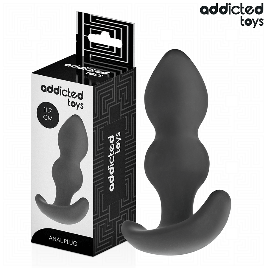 Addicted Toys Plug L 11,7 cm seul sur fond blanc