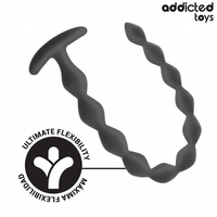 Addicted Toys Plug Anal Extra Long seul sur fond blanc
