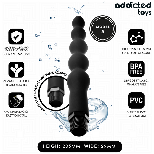 Addicted Toys Nettoyeur Adaptateur Modèle 5 seul sur fond blanc