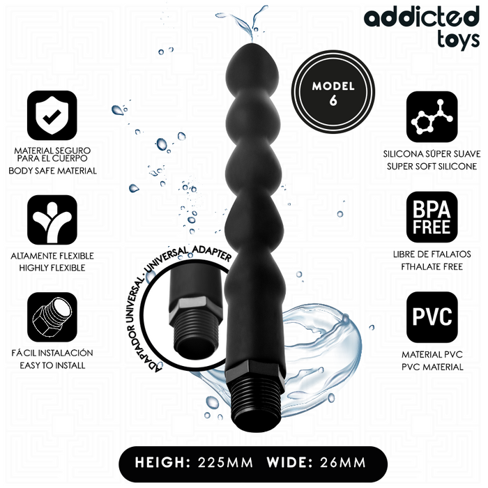 Addicted Toys Nettoyeur Adaptateur Modèle 6 seul sur fond blanc