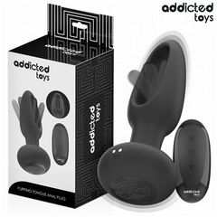 Addicted Toys Plug Langue Vibrante seul sur fond blanc